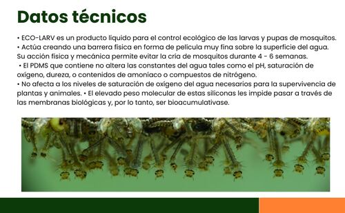 ECO-LARV - Larvicida Anti-Mosquitos | Elimina Larvas en Agua Estancada | Control de Larvas y Prevención de Plaga | Tratamiento para Agua Estancada